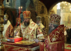 Служение Святейшего Патриарха Кирилла и Блаженнейшего Митрополита Ионы в Неделю святых жен-мироносиц в Успенском соборе Кремля
