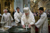 Патриаршее служение в праздник Крещения Господня в Богоявленском кафедральном соборе