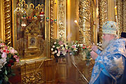 Святейший Патриарх возглавил Всенощное бдение в Богоявленском кафедральном соборе в канун праздника явления иконы Пресвятой Богородицы во граде Казани