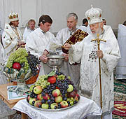 В день Преображения Господня митрополит Киевский Владимир совершил Божественную литургию в Киево-Печерской лавре