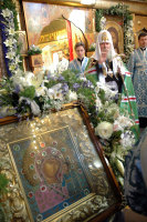 Предстоятель Русской Церкви совершил Божественую литургию в Казанском соборе на Красной площади