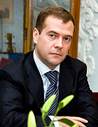 Патриаршее поздравление Президенту России Д.А. Медведеву с днем рождения