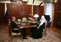 Состоялась встреча Святейшего Патриарха Алексия и президента России Владимира Путина
