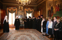 Сотрудники Московской Патриархии поздравили Святейшего Патриарха Алексия с годовщиной интронизации
