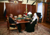 Встреча Святейшего Патриарха Алексия и президента России Владимира Путина
