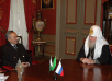 Встреча Святейшего Патриарха Алексия с Послом Исламской Республики Пакистан в России Мустафой Камала Кази