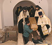 В Крестовоздвиженском монастыре Нижнего Новгорода перезахоронены останки игумений, обнаруженные в ходе археологических раскопок
