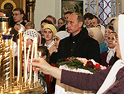 Поздравление Президента России Святейшему Патриарху Алексию с Рождеством Христовым