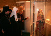 Посещение Святейшим Патриархом Алексием выставки &laquo;Собор русских Патриархов&raquo;