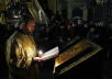 Патриаршее служение накануне праздника в честь Новомучеников и исповедников Российских