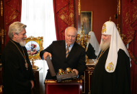 Встреча Святейшего Патриарха с мэром г.Самара Г.С. Лиманским
