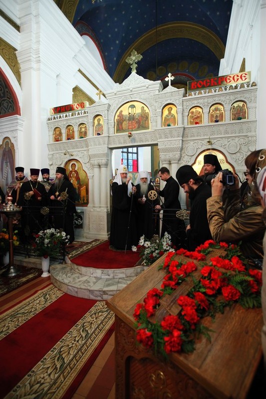 Патриарший визит в Белоруссию. День третий. Молебен в Покровском соборе Витебска.