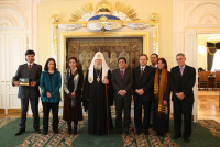 Встреча Святейшего Патриарха Алексия с вице-президентом Колумбии Франсиско Сантосом Кальдероном