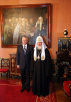 Встреча Святейшего Патриарха Кирилла с президентом Республики Бурятия В.В. Наговицыным