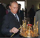 Президент России В.В. Путин посетил Астраханский кремль и провел телефонный разговор со Святейшим Патриархом Алексием