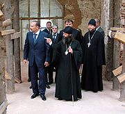 Губернатор Ивановской области посетил восстанавливающийся Успенский храм Иваново