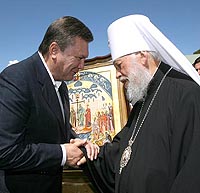 Виктор Янукович обсудил с Блаженнейшим митрополитом Владимиром строительство кафедрального собора в Киеве