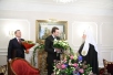 Встреча Святейшего Патриарха Алексия с руковоителем Федерального фонда обязательного медицинского страхования Дмитрием Рейхартом