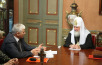 Предстоятель Русской Церкви встретился с главой администрации г. Махачкалы С.Д. Амировым