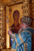 Божественная литургия в Богоявленском храме в Китай-городе в праздник Казанской иконы Божией Матери