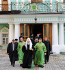 Патриаршее служение в канун празднования преставления преподобного Сергия Радонежского в Троице-Сергиевой лавре