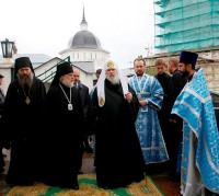 В праздник Покрова Пресвятой Богородицы Святейший Патриарх Алексий совершил Божественную литургию в Покровском храме МДА