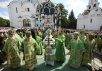 Патриаршее служение в Троице-Сергиевой лавре в день памяти Преподобного Сергия Радонежского