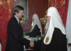 Встреча Святейшего Патриарха Алексия с послом Франции в России Станисласом Лефевром де Лабуле