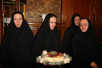 Поздравление Святейшего Патриарха Алексия с годовщиной интронизации сотрудниками Московской Патриархии