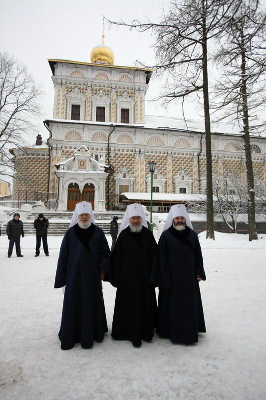 Богослужение избранного и нареченного Патриарха Московского и всея Руси в Троице-Сергиевой лавре