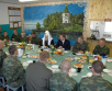 Патриарший визит на Валаам. Встреча с министром обороны РФ С.Б. Ивановым и посещение воинской части.