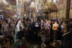 Божественная литургия в Патриаршем Успенском соборе Московского Кремля