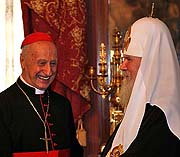 Святейший Патриарх Алексий встретился с кардиналом Роже Эчегераем