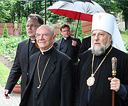 Митрополит Рижский Александр встретился с кардиналом Полем Пупаром