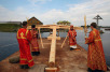 Освящение поклонного креста на Соловках, который крестным ходом будет доставлен на Бутовский полигон