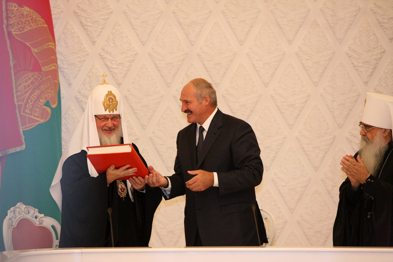 Патриарший визит в Белоруссию. День первый. Встреча с Президентом Республики Беларусь А.Г. Лукашенко.