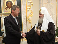 Святейший Патриарх Алексий встретился с премьер-министром земли Нижняя Саксония Кристианом Вульфом