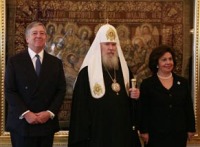 Святейший Патриарх Алексий встретился с главой Королевского Дома Сербии и Югославии принцем Александром II Карагеоргиевичем и его супругой принцессой Катариной
