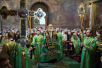 Патриаршее служение в канун празднования преставления преподобного Сергия Радонежского в Троице-Сергиевой лавре