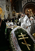 Церемонию прощания со Святейшим Патриархом по телевидению посмотрела половина населения страны