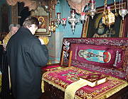Алексей Гордеев перед утверждением на пост губернатора Воронежской области поклонился мощам святителя Митрофана