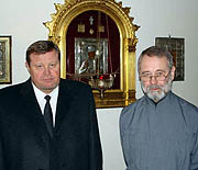 Министр юстиции РФ В.В. Устинов посетил Никольский собор в Брюсселе