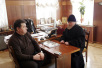 Посещение епископом Бакинским и Прискаспийским Александром пострадавших в результате трагедии на Басманном рынке в Москве