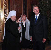 Митрополит Рижский Александр встретился с президентом Латвии Валдисом Затлерсом