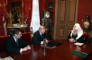 Встреча Святейшего Патриарха Алексия с руководителем Федерального космического агентства А. Перминовым