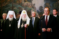 Святейший Патриарх Алексий принял участие в юбилейном заседании Рабочей группы по взаимодействию МИД России и Русской Православной Церкви