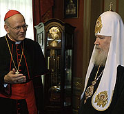 Предстоятель Русской Церкви встретился с Президентом Совета епископских конференций Европы кардиналом Петером Эрдё
