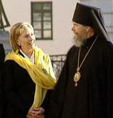 Архиепископ Казанский Анастасий встретился с госсекретарем США Хилари Клинтон