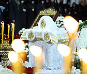 На портале Патриархия.ru опубликована запись трансляции прощания со Святейшим Патриархом Алексием