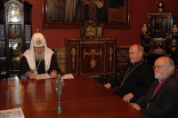 Святейший Патриарх Алексий встретился с новым главой Евангелическо-Лютеранской Церкви в России, Украине, Средней Азии и Казахстане